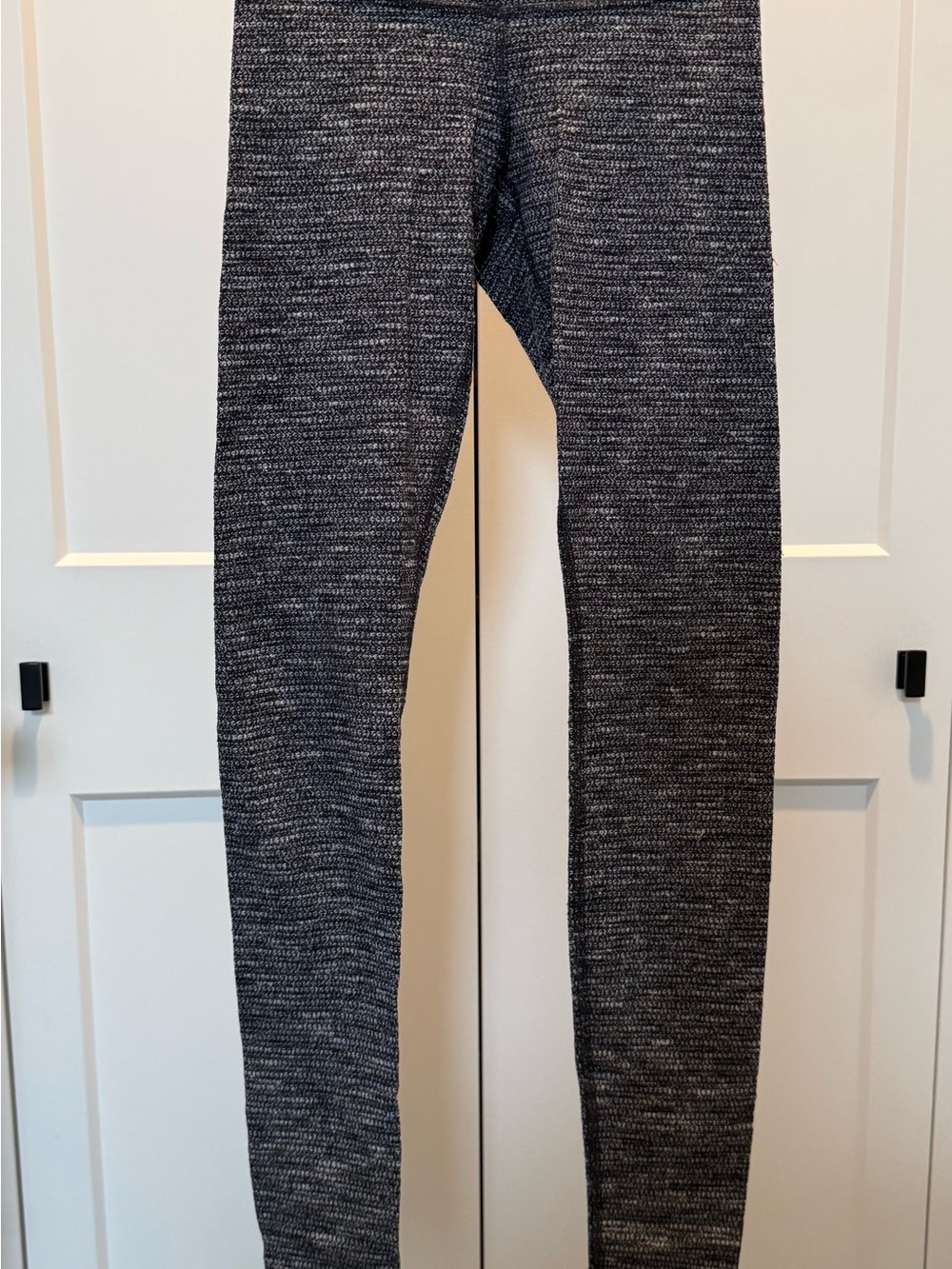 lululemon athletica Black & White Heathered Leggings